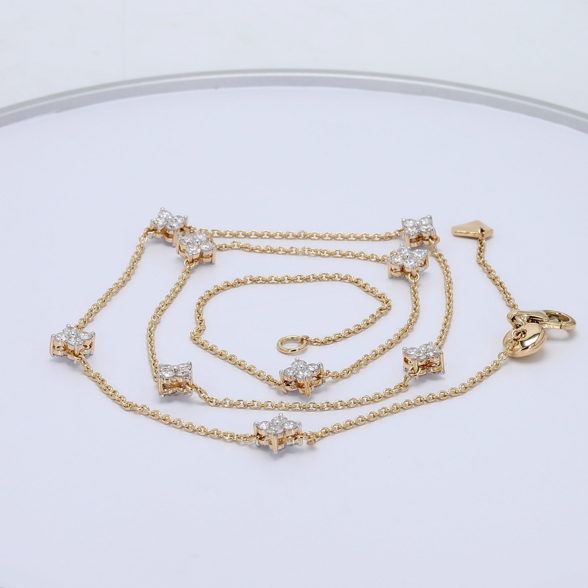 Celestial Clover Front/Back Necklace
