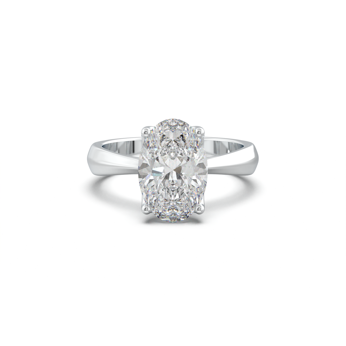 Oval Solitaire Engagement Ring