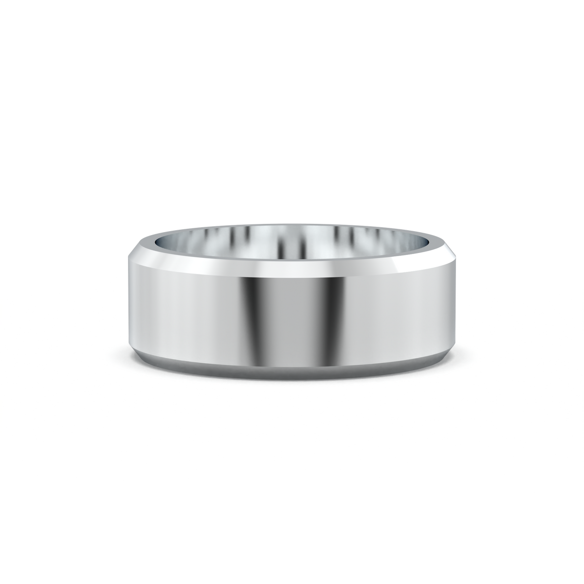 Wide Beveled Men's Band