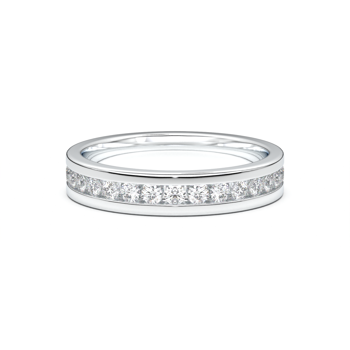 Channel-Set Diamond Men's Band