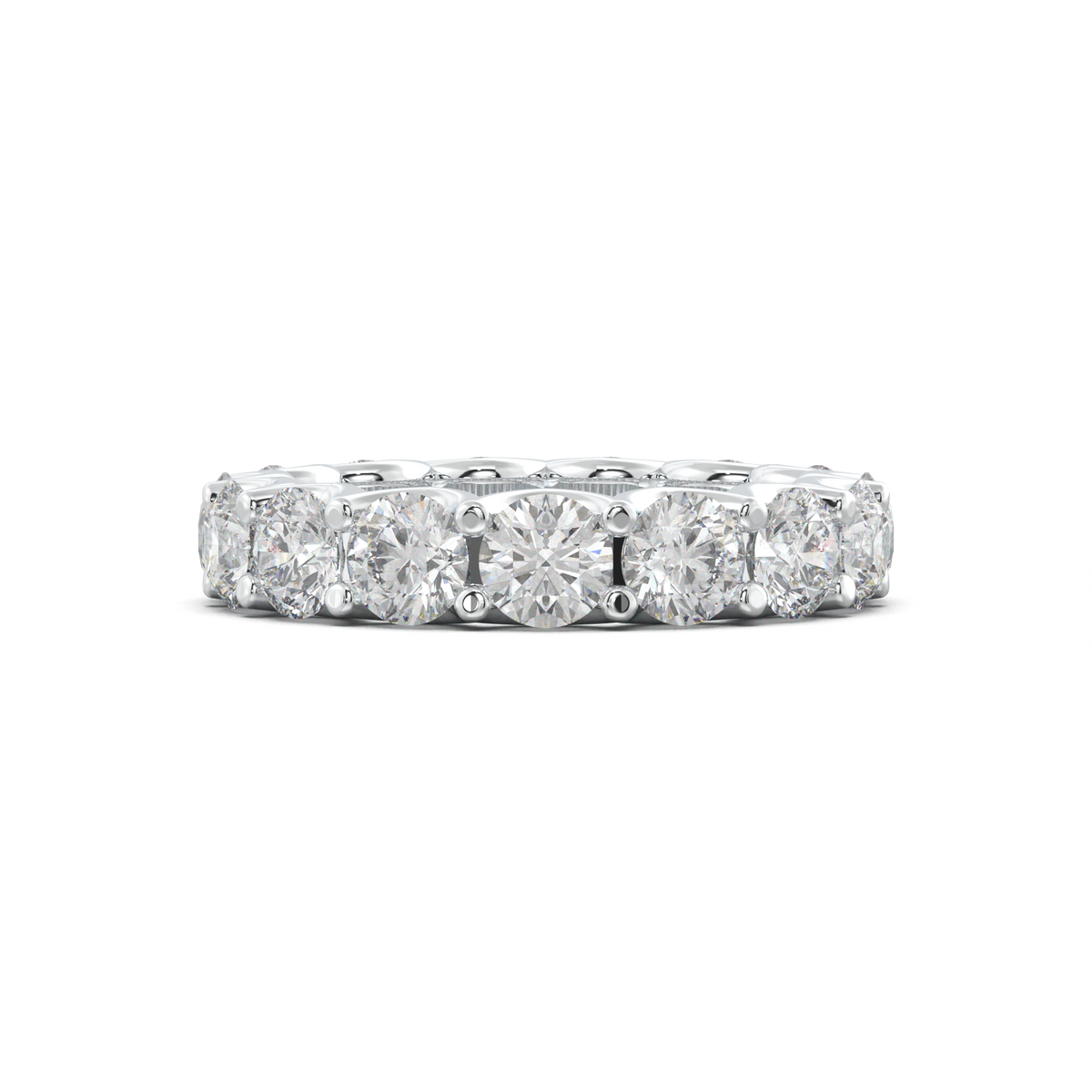 Round Eternity Wedding Band