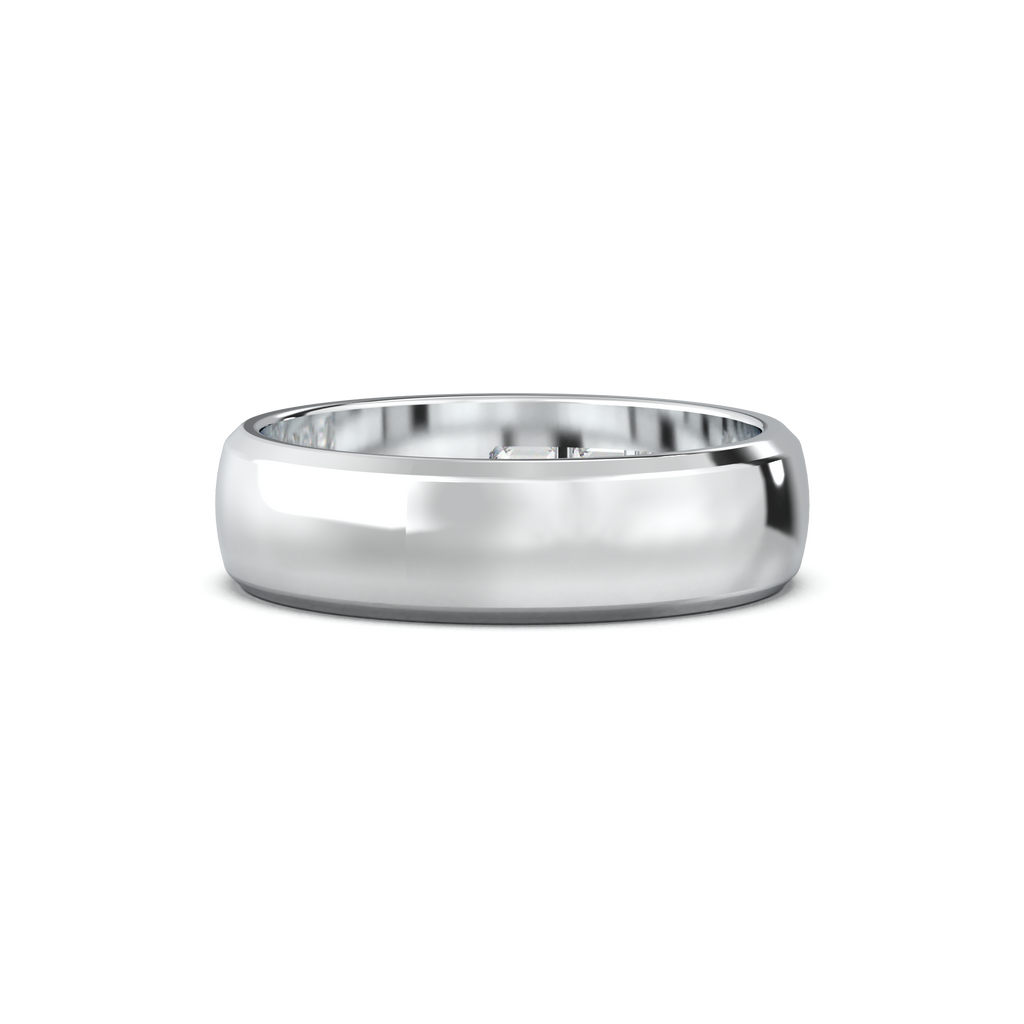 Three-Emerald Inlay Men's Band