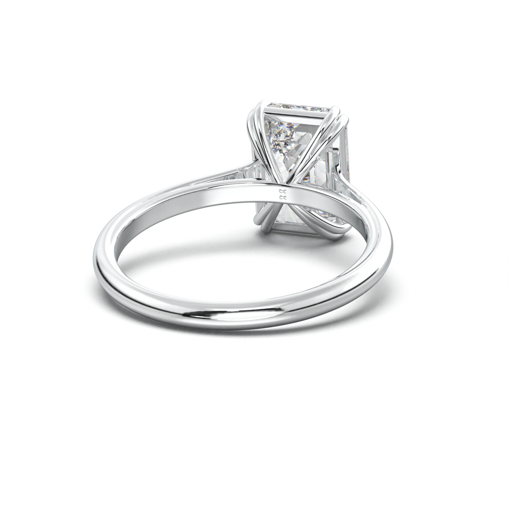 Emerald Solitaire Engagement Ring