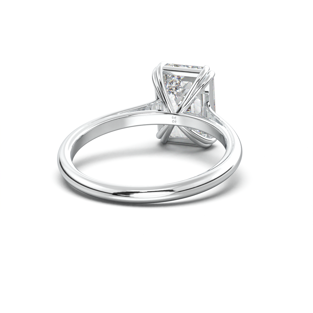 Emerald Solitaire Engagement Ring