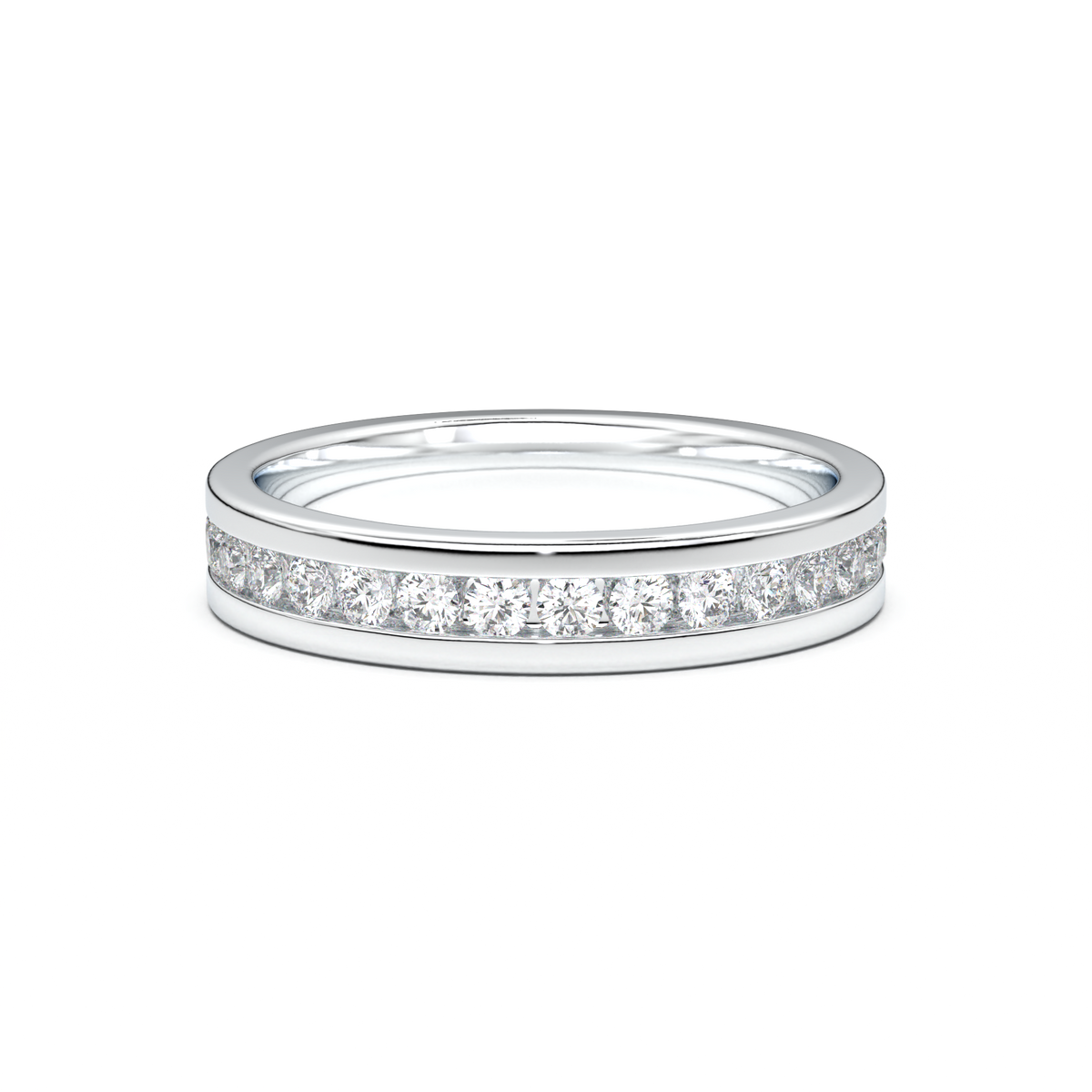 Channel-Set Diamond Men's Band
