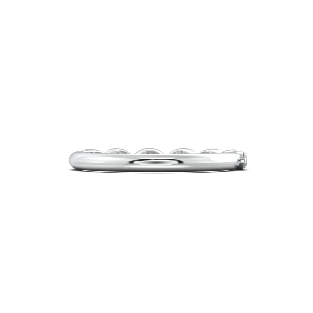 East-West Marquise Half-Eternity Wedding Band