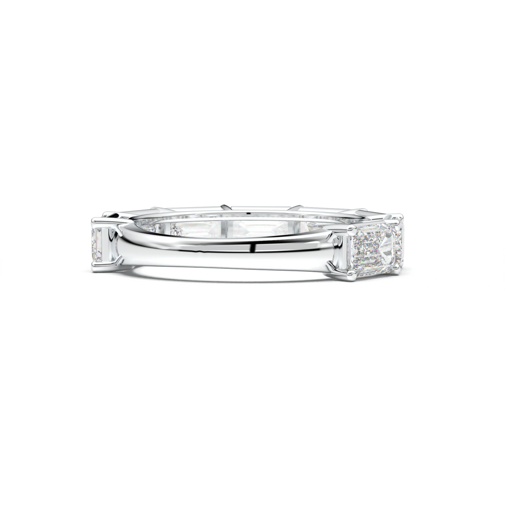Emerald-Cut Six-Stone Wedding Band