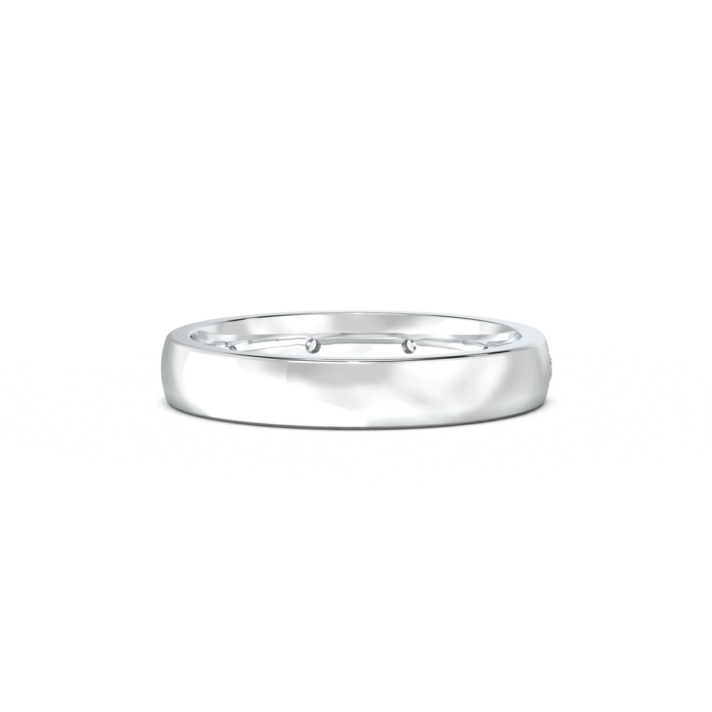 Five-Diamond Flush-Set Men's Band