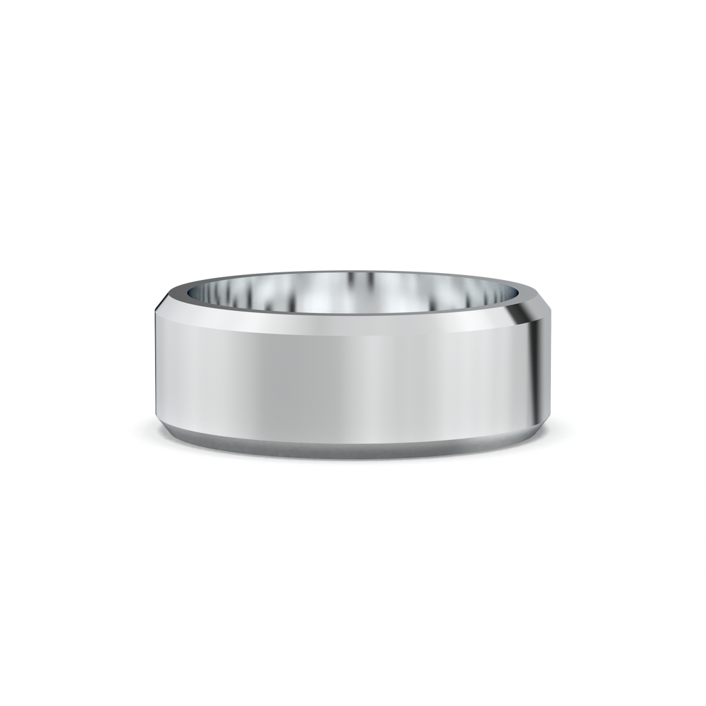 Wide Beveled Men's Band
