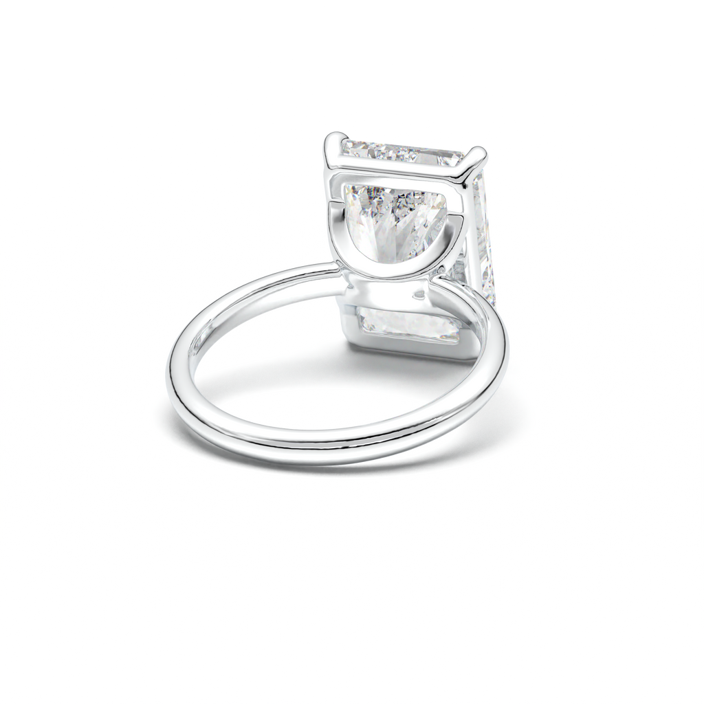 Radiant Solitaire Horseshoe Setting Engagement Ring