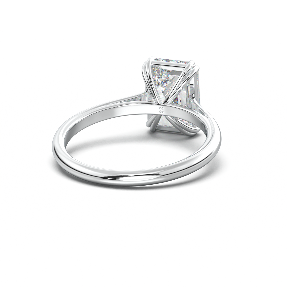 Emerald Solitaire Engagement Ring