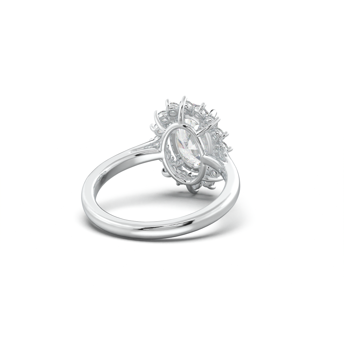 Oval Halo Engagement Ring