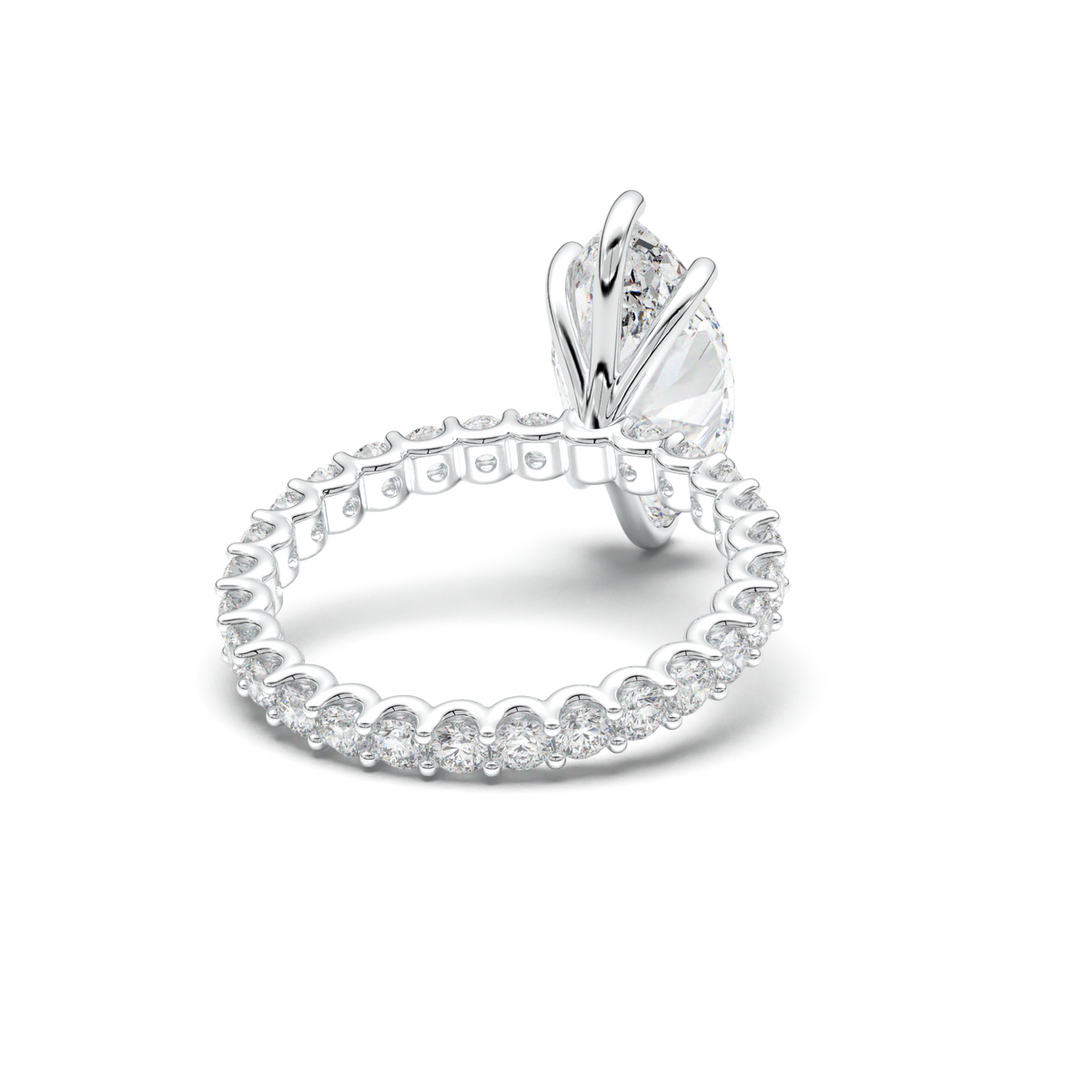 Marquise Pavé Engagement Ring