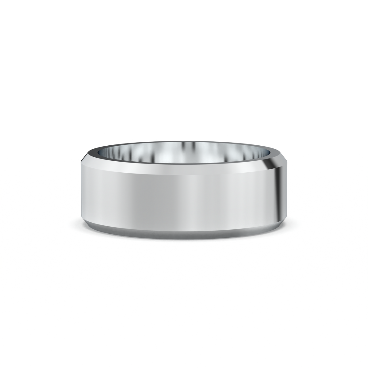 Wide Beveled Men's Band
