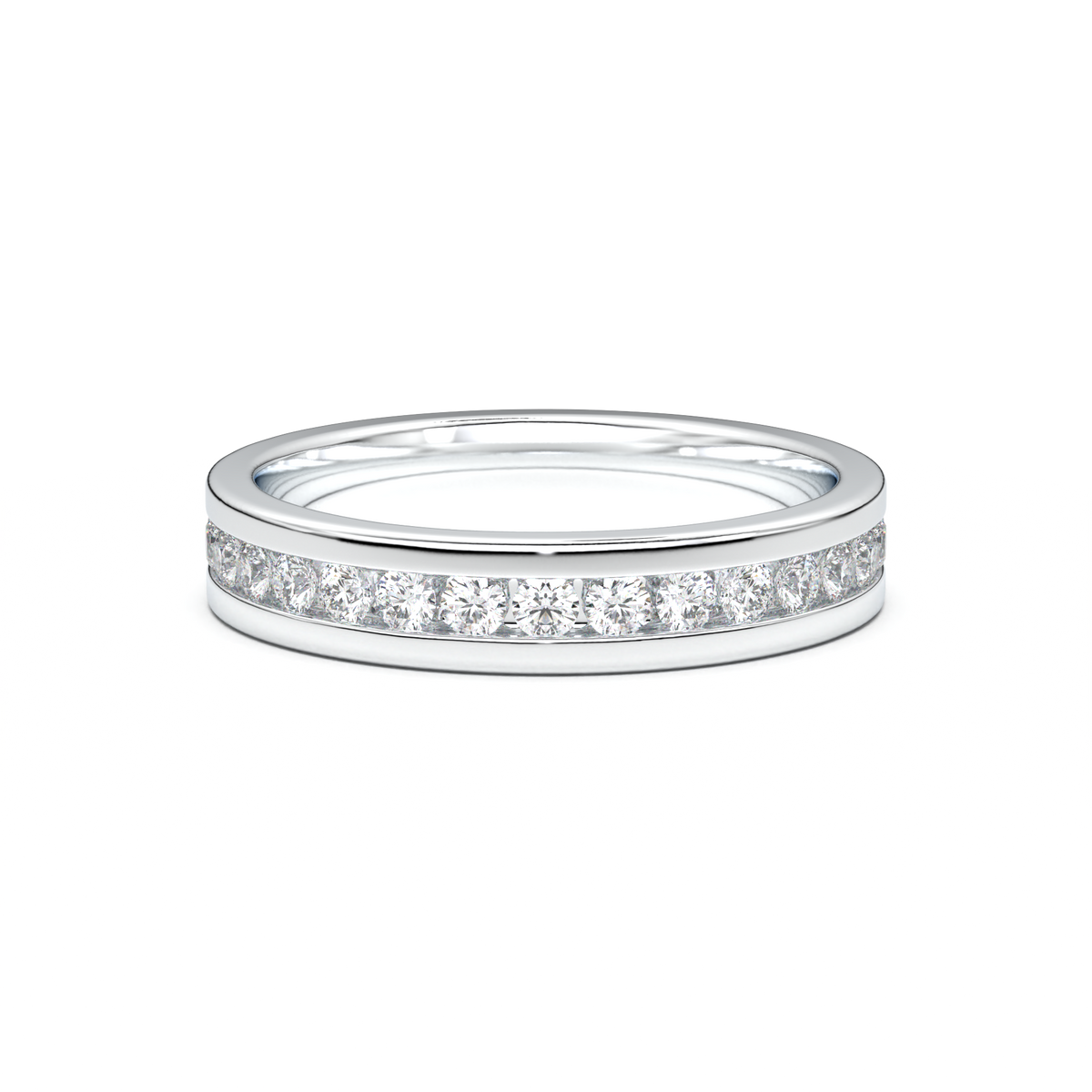 Channel-Set Diamond Men's Band