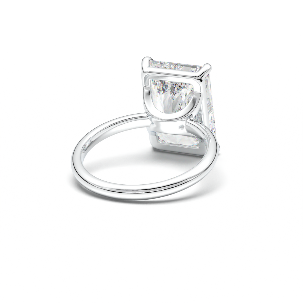 Radiant Solitaire Horseshoe Setting Engagement Ring