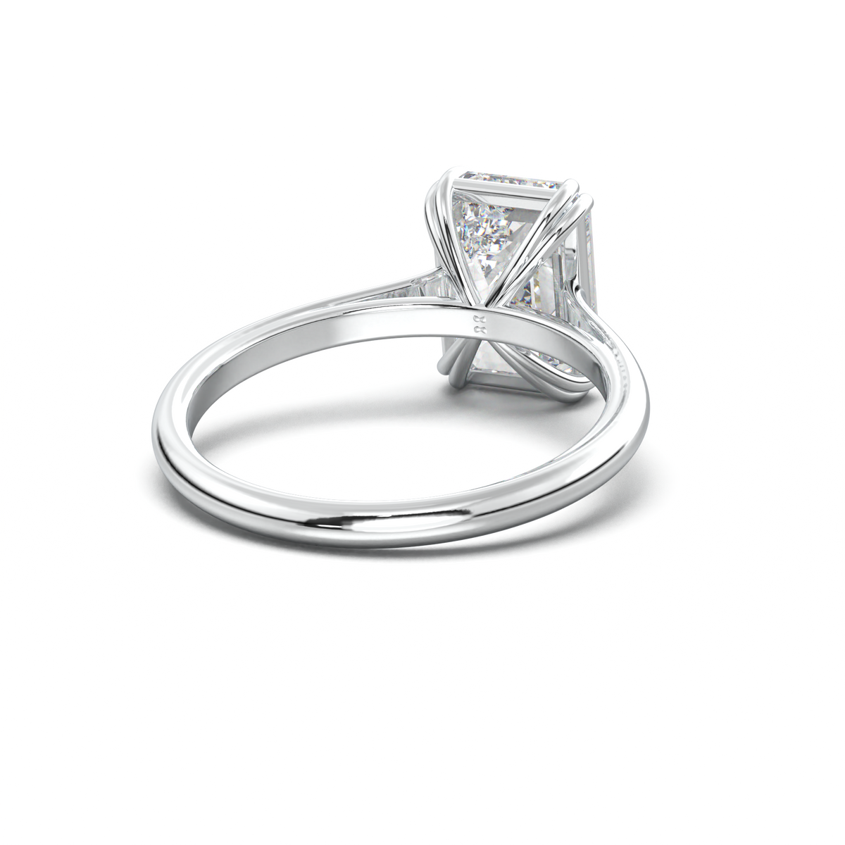 Emerald Solitaire Engagement Ring