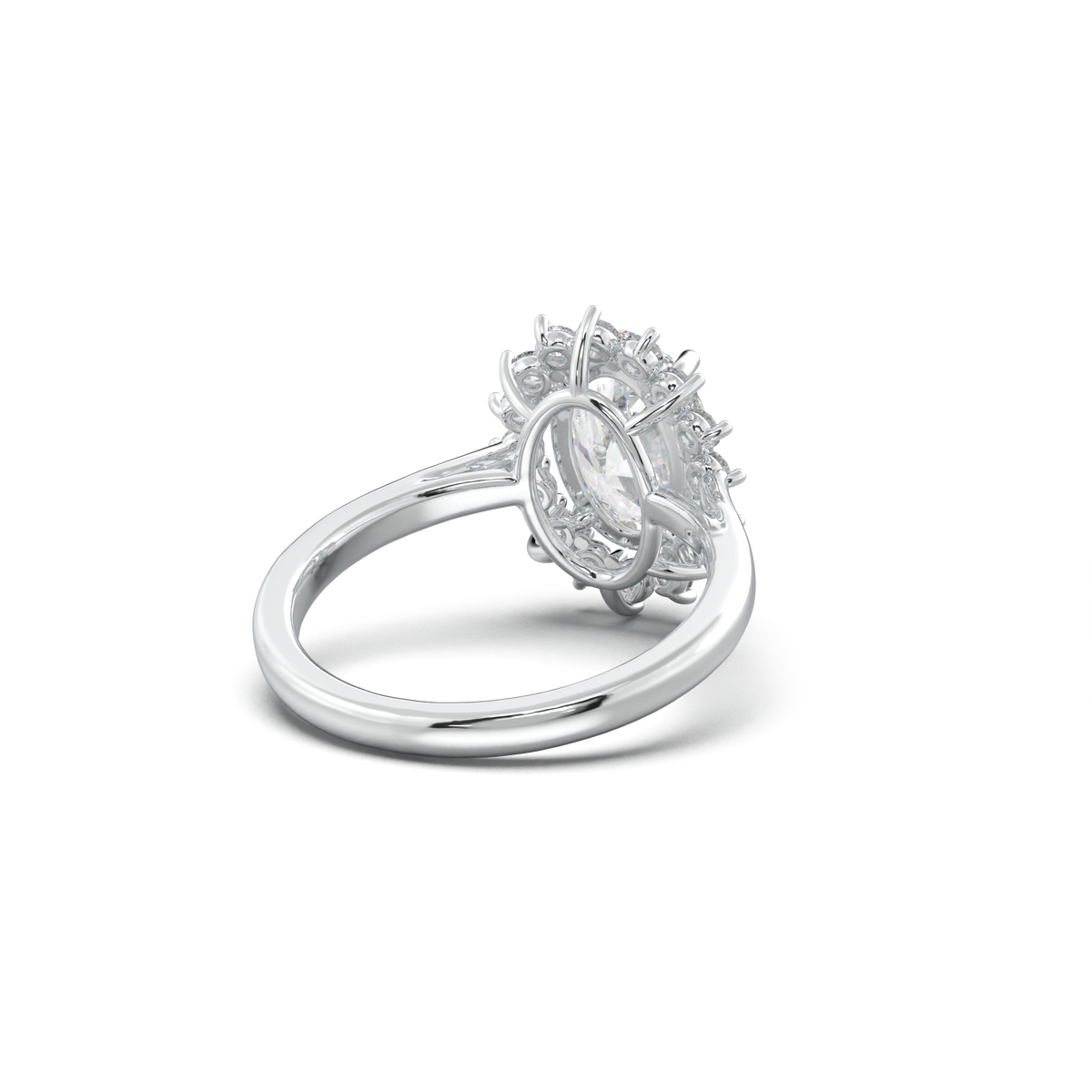Oval Halo Engagement Ring