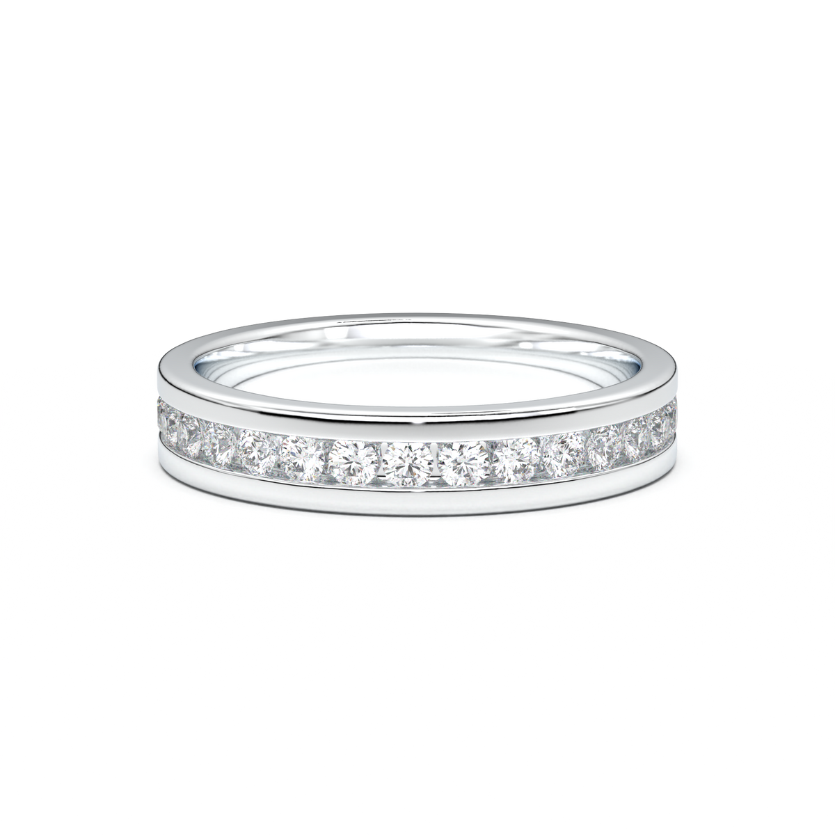 Channel-Set Diamond Men's Band