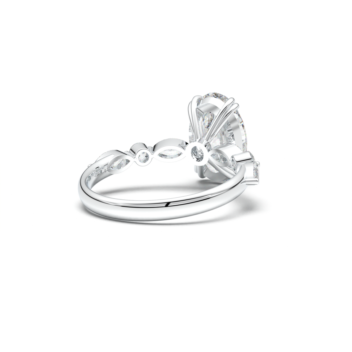 Oval Mixed-Shape Engagement Ring