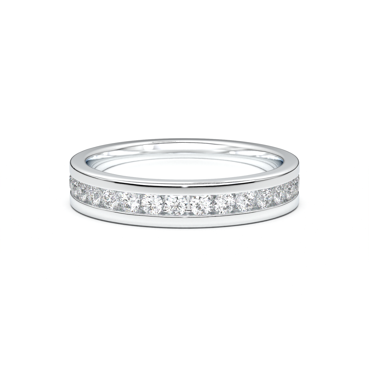 Channel-Set Diamond Men's Band