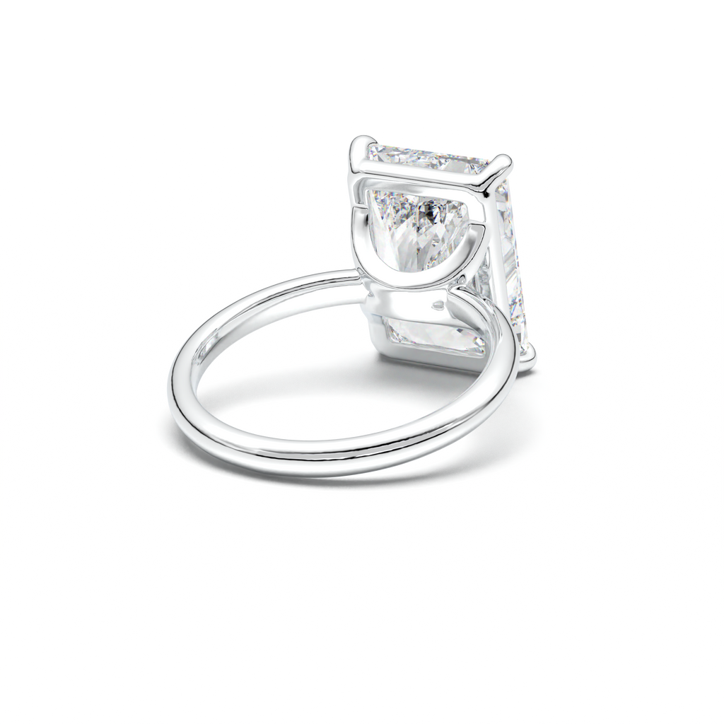 Radiant Solitaire Horseshoe Setting Engagement Ring
