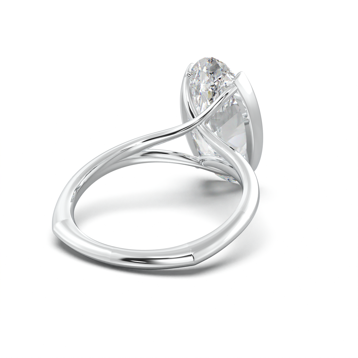 Moval Halo Pavé Engagement Ring