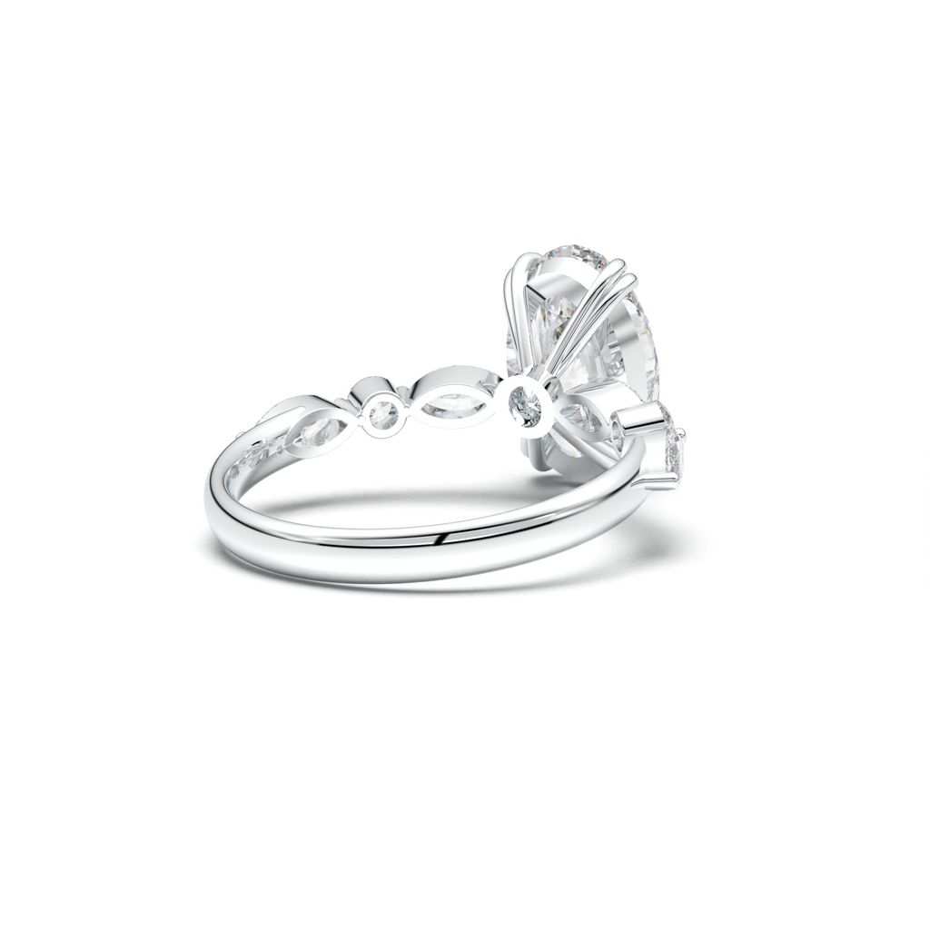 Oval Mixed-Shape Engagement Ring