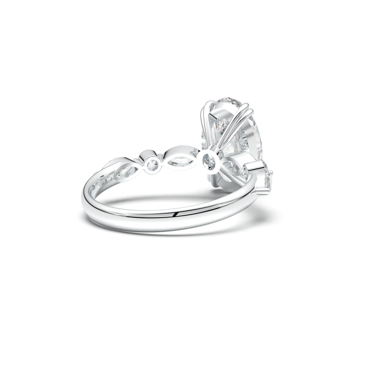 Oval Mixed-Shape Engagement Ring