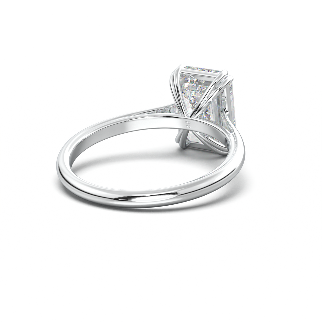 Emerald Solitaire Engagement Ring