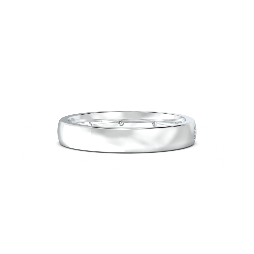 Five-Diamond Flush-Set Men's Band