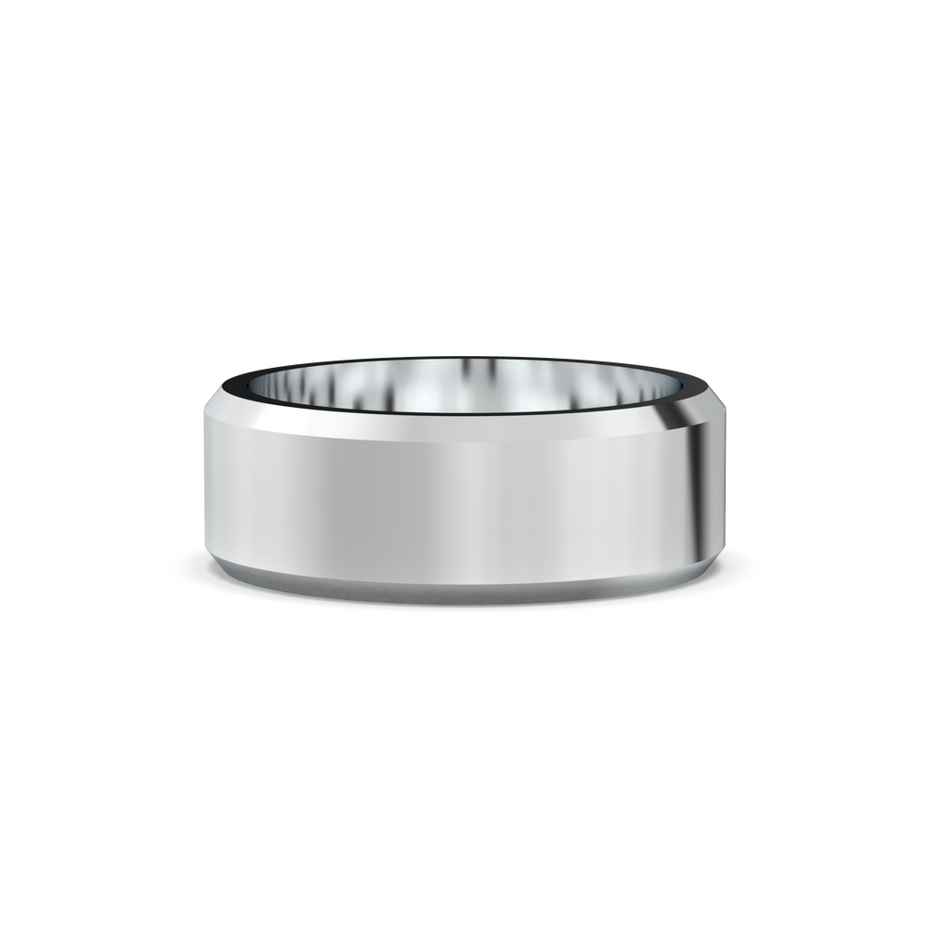 Wide Beveled Men's Band