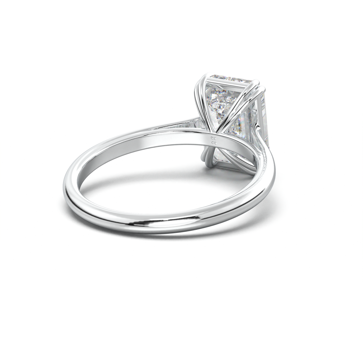 Emerald Solitaire Engagement Ring