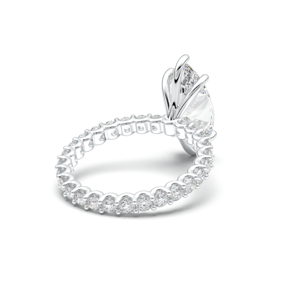 Marquise Pavé Engagement Ring