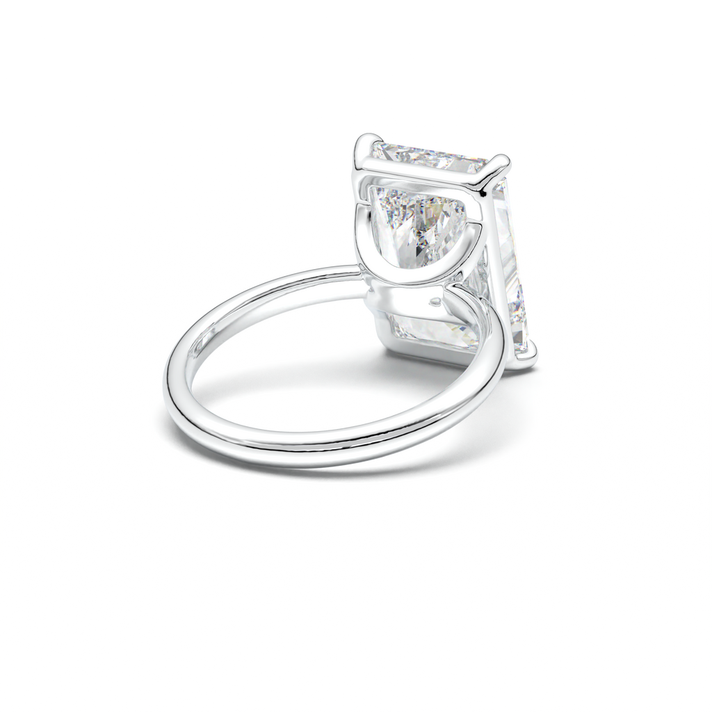 Radiant Solitaire Horseshoe Setting Engagement Ring