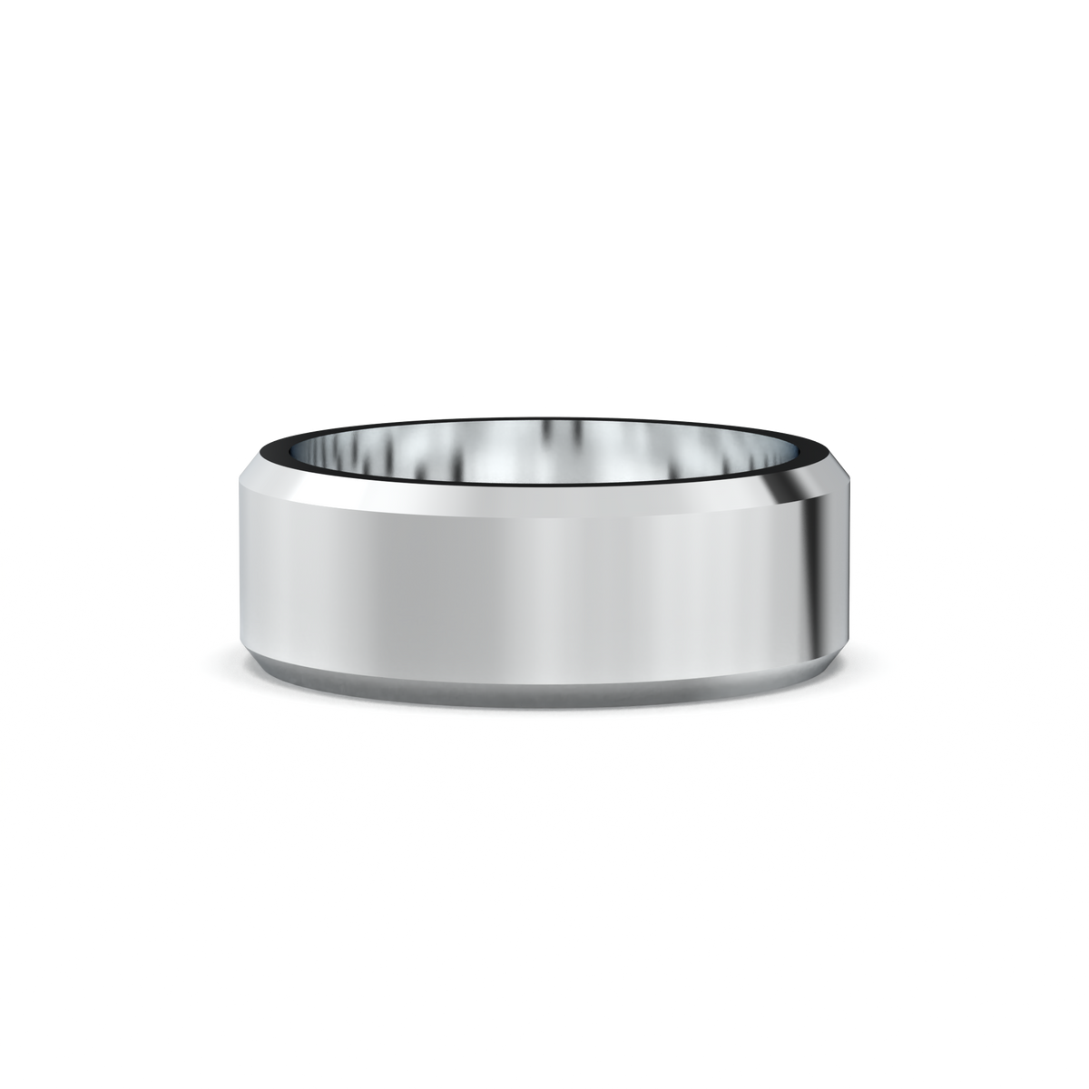 Wide Beveled Men's Band