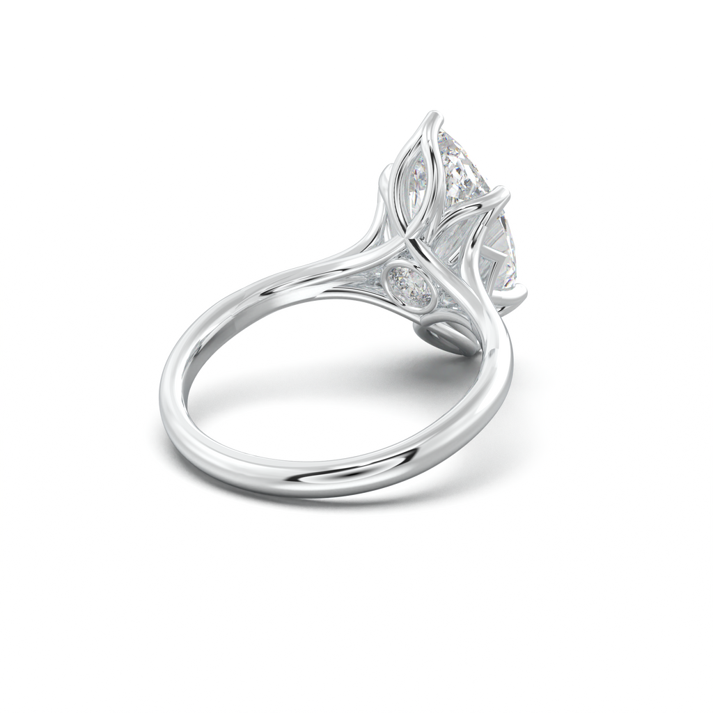 Marquise Solitaire with Hidden Diamond Accent