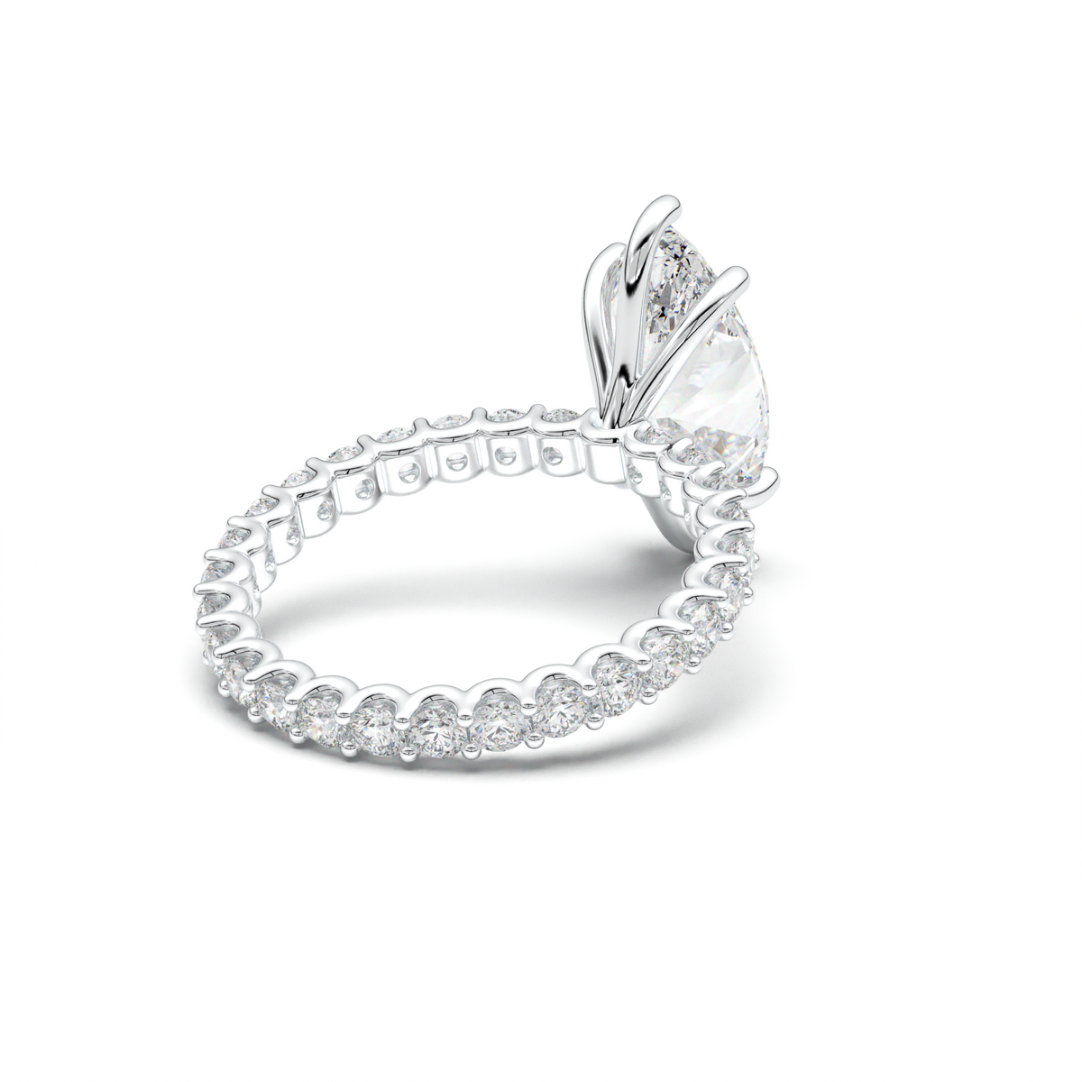 Marquise Pavé Engagement Ring