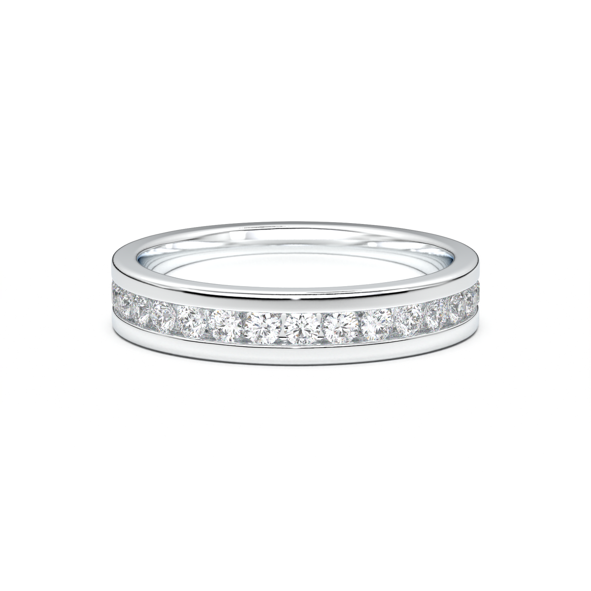 Channel-Set Diamond Men's Band