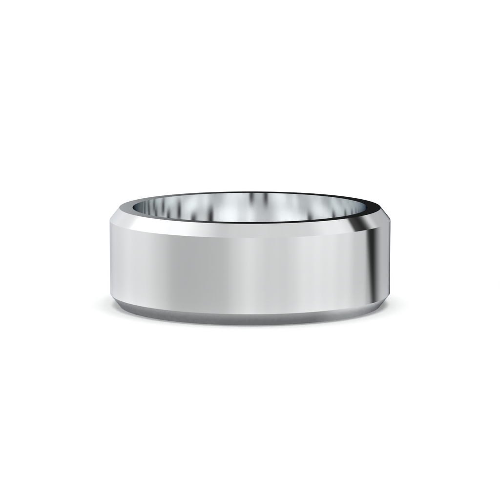 Wide Beveled Men's Band