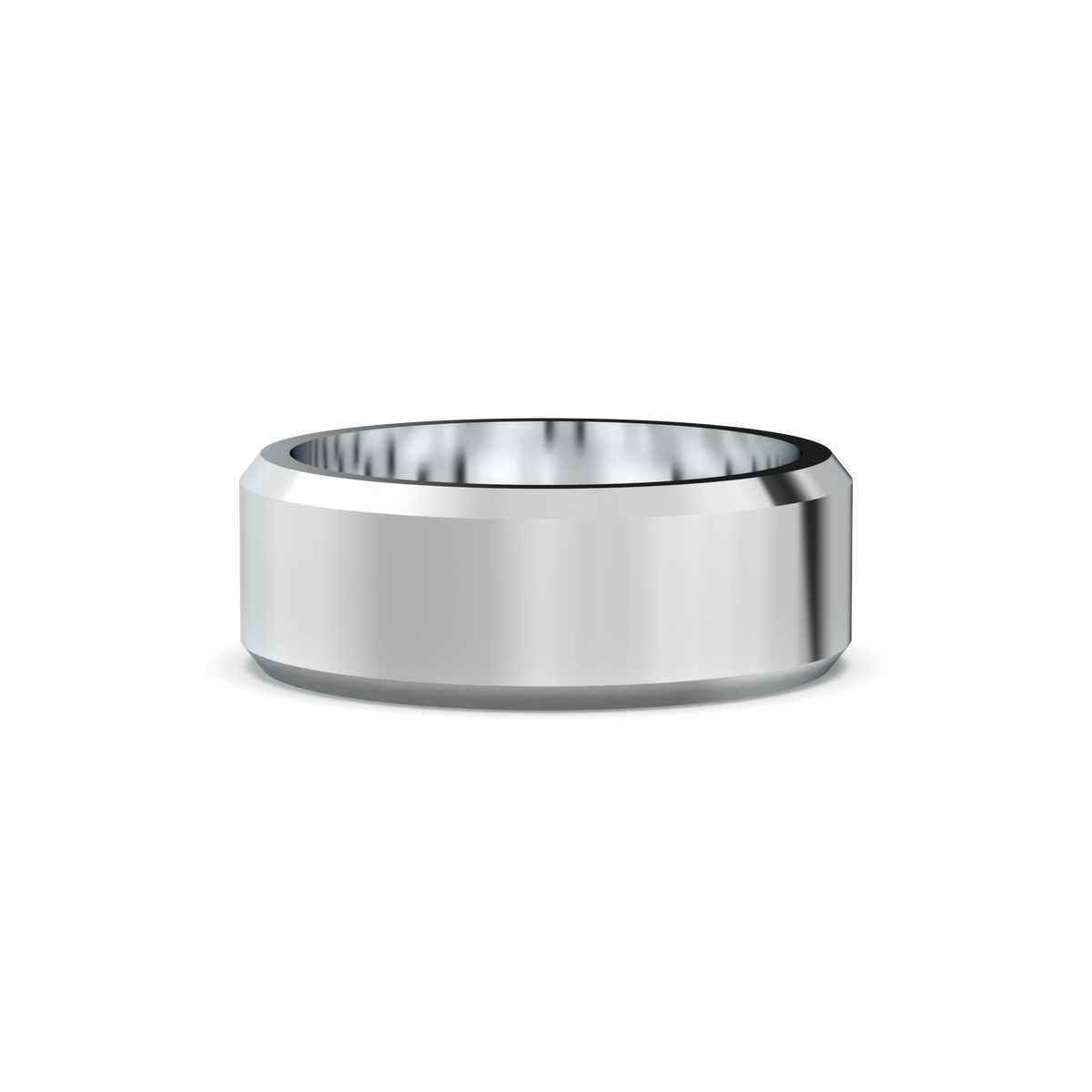 Wide Beveled Men's Band