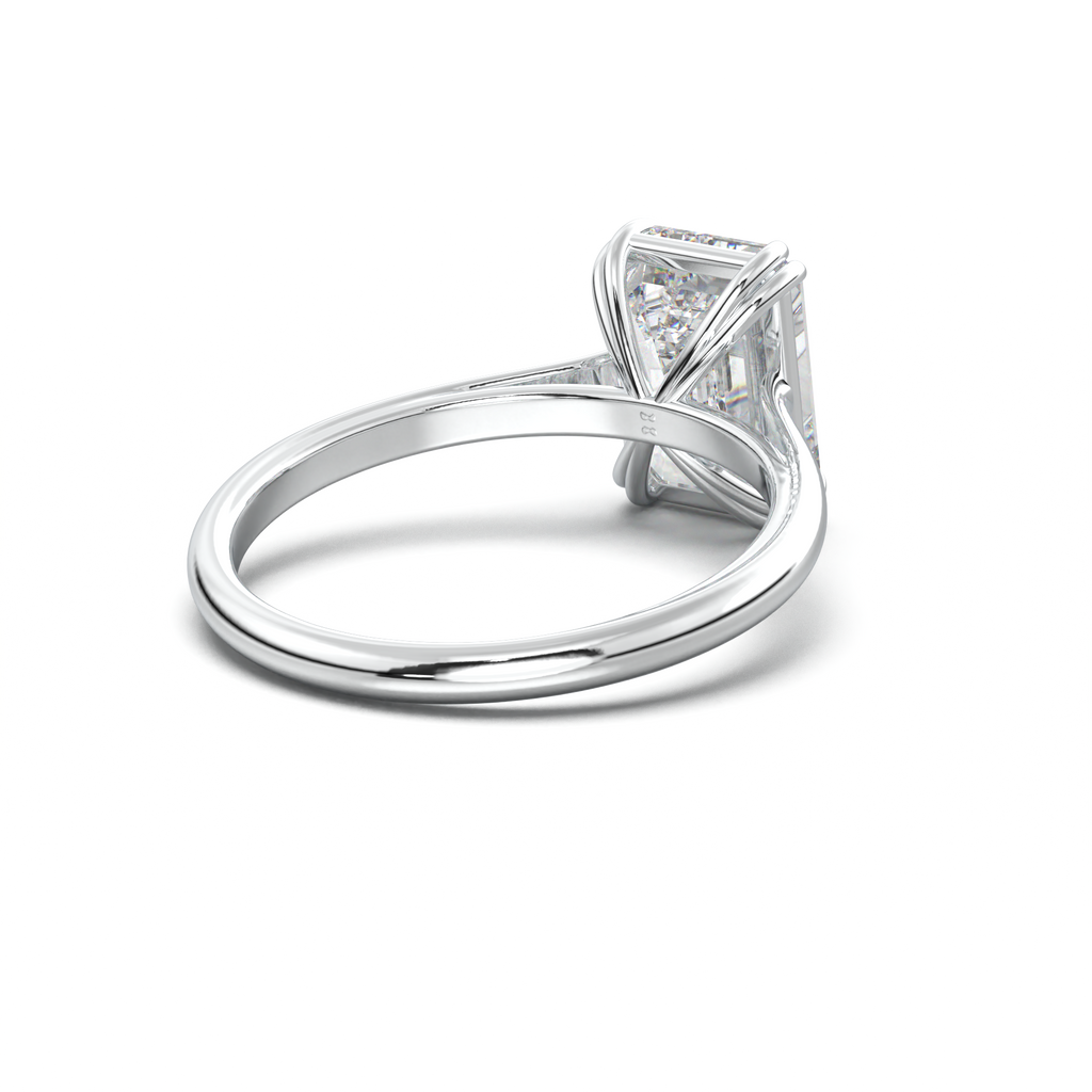 Emerald Solitaire Engagement Ring
