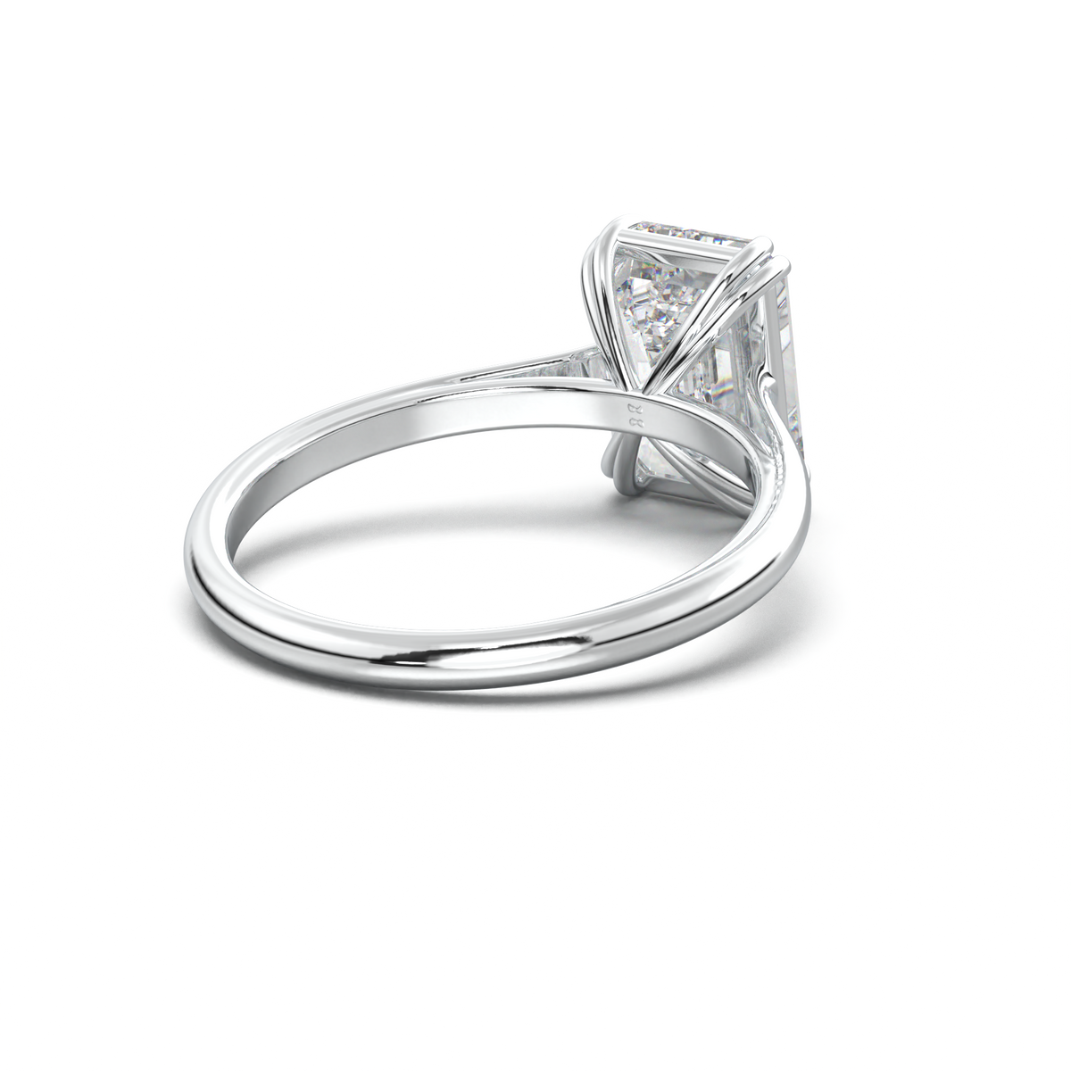 Emerald Solitaire Engagement Ring