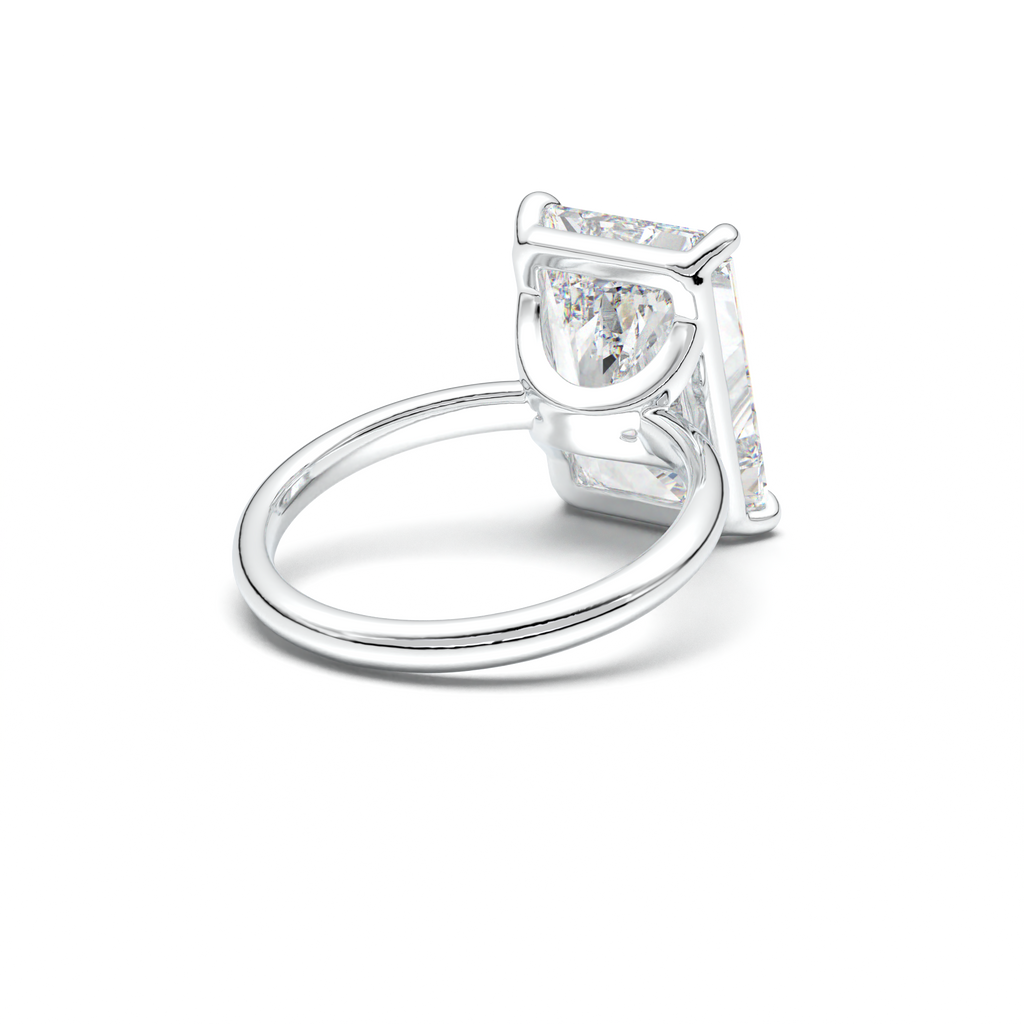 Radiant Solitaire Horseshoe Setting Engagement Ring
