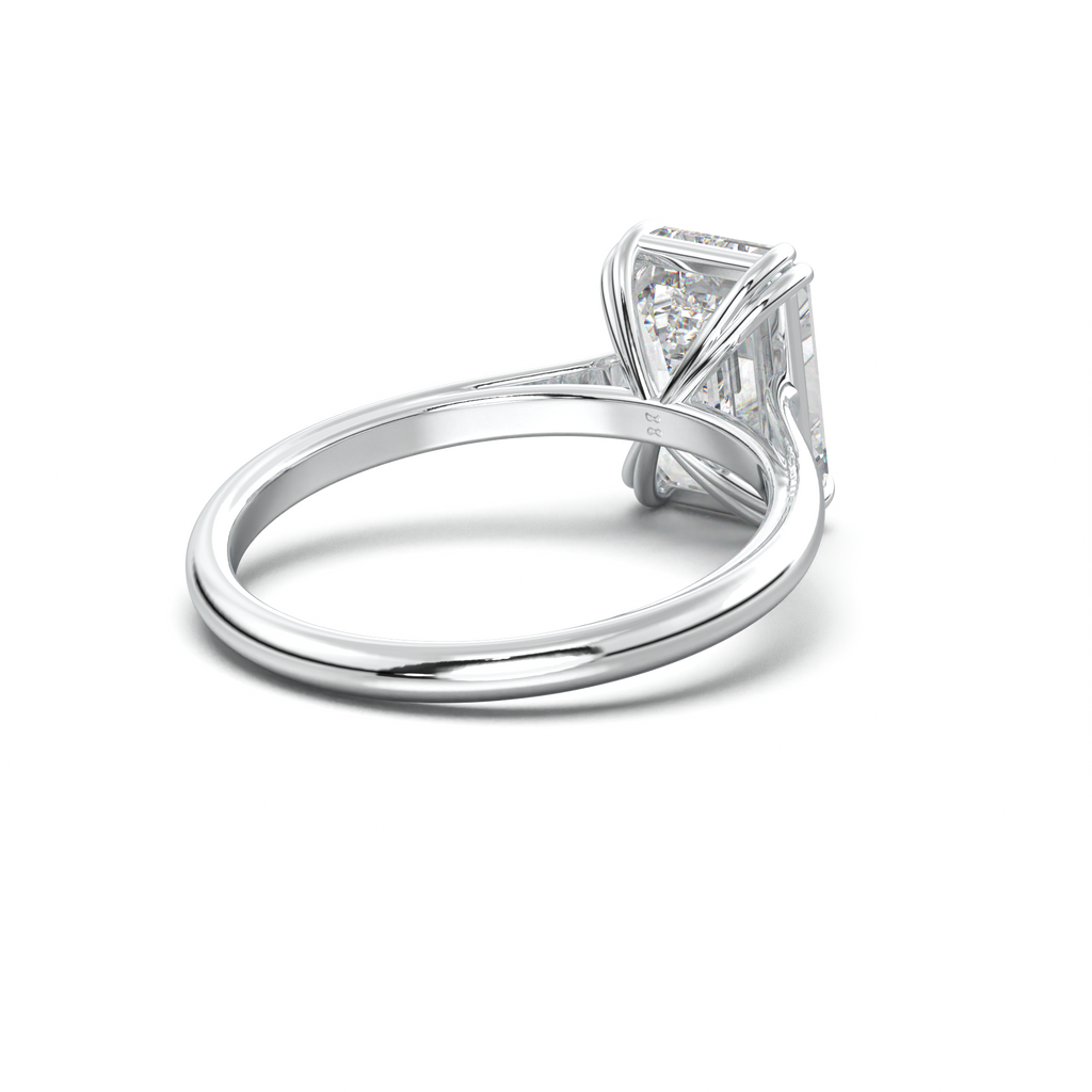 Emerald Solitaire Engagement Ring