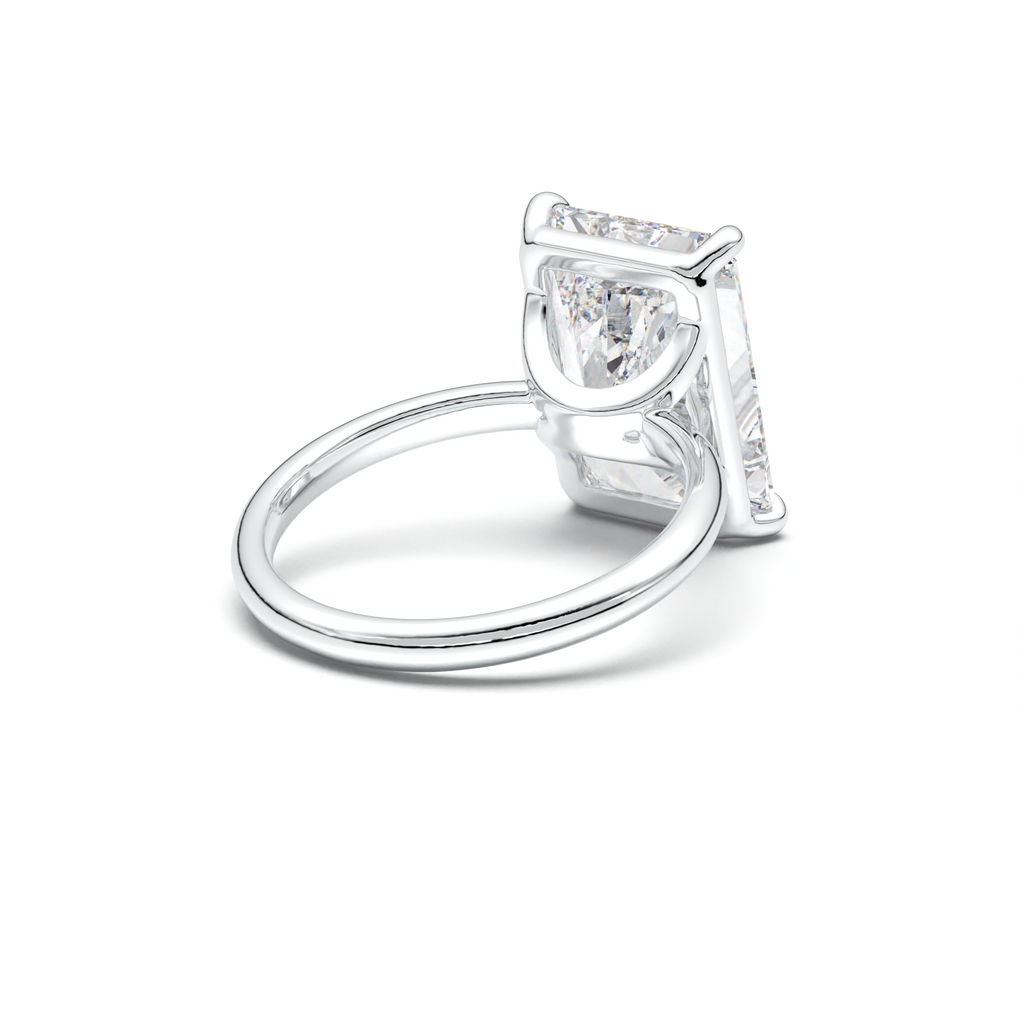 Radiant Solitaire Horseshoe Setting Engagement Ring