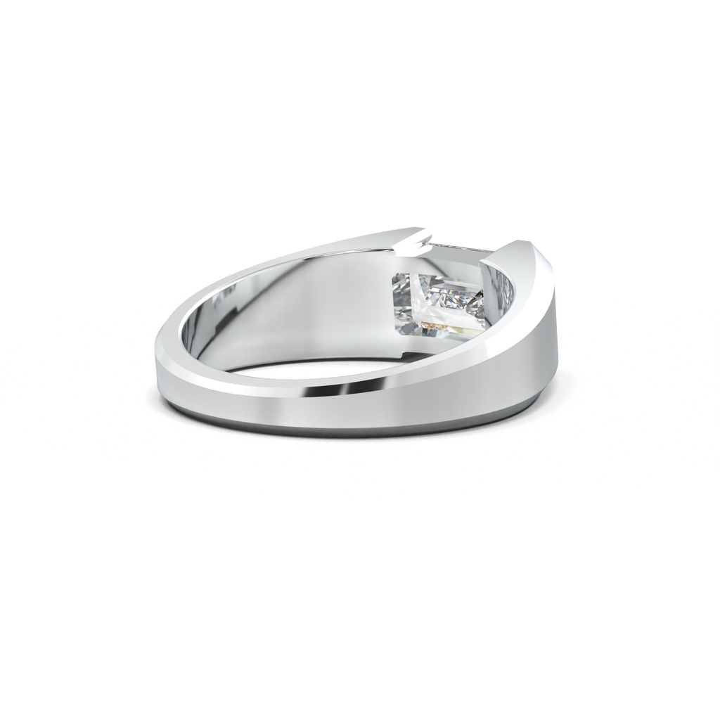 East-West Emerald Men's Ring