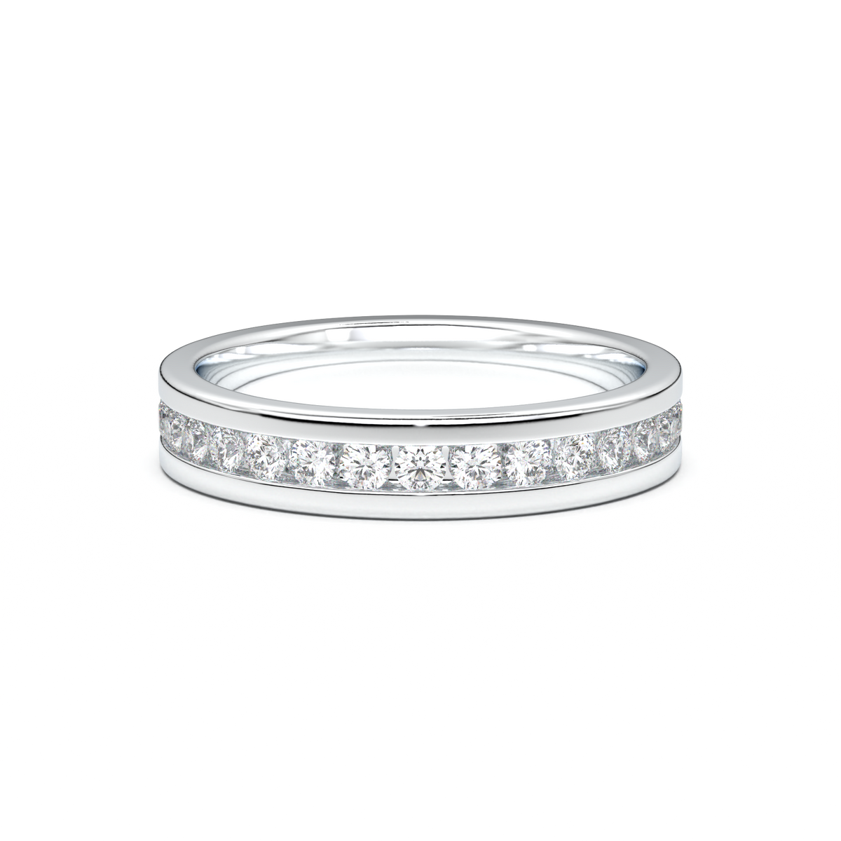 Channel-Set Diamond Men's Band