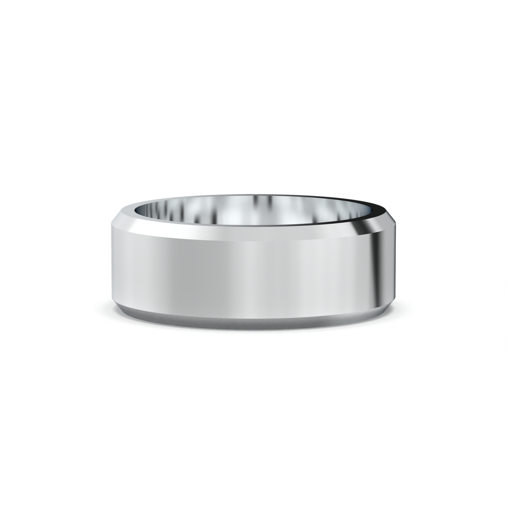 Wide Beveled Men's Band