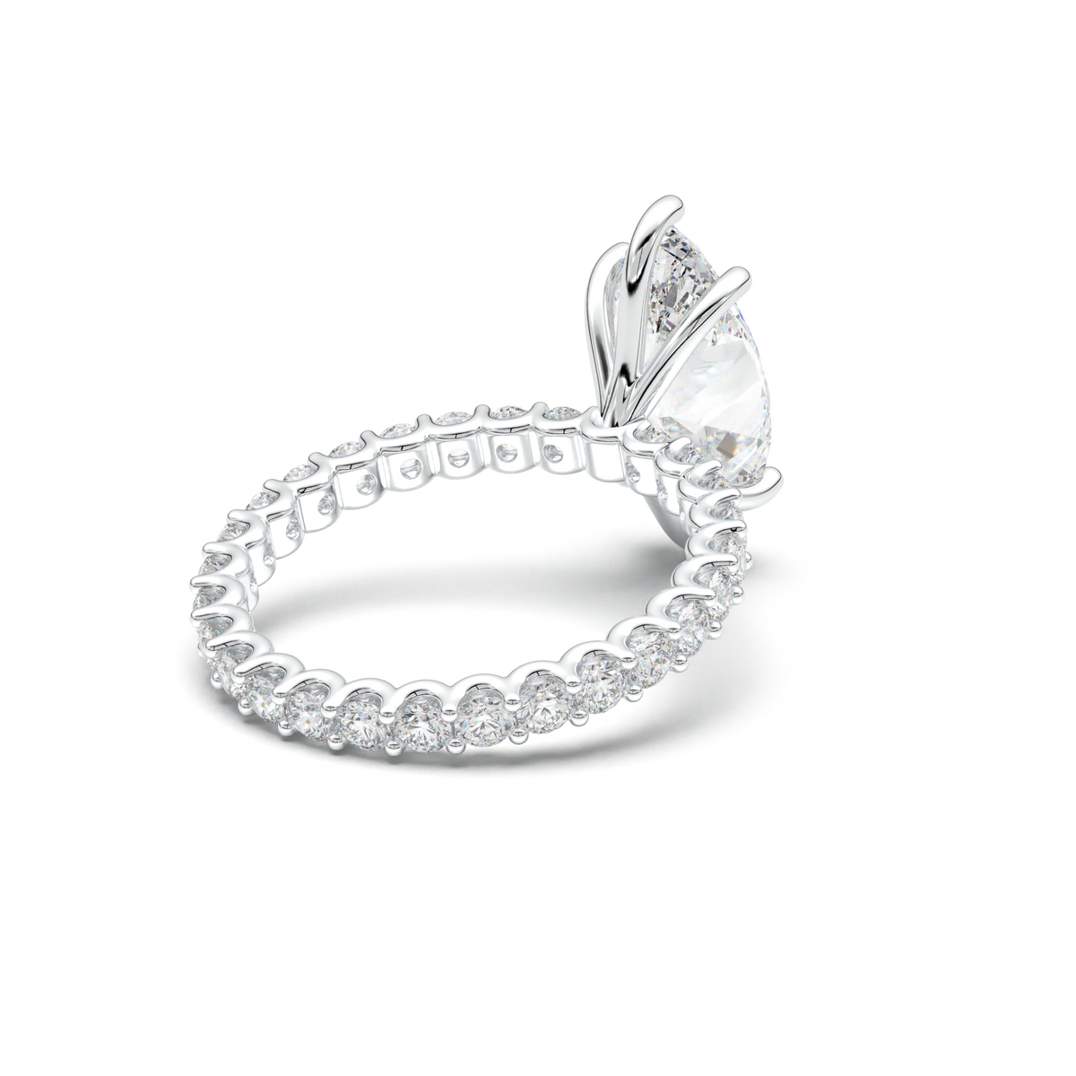 Marquise Pavé Engagement Ring